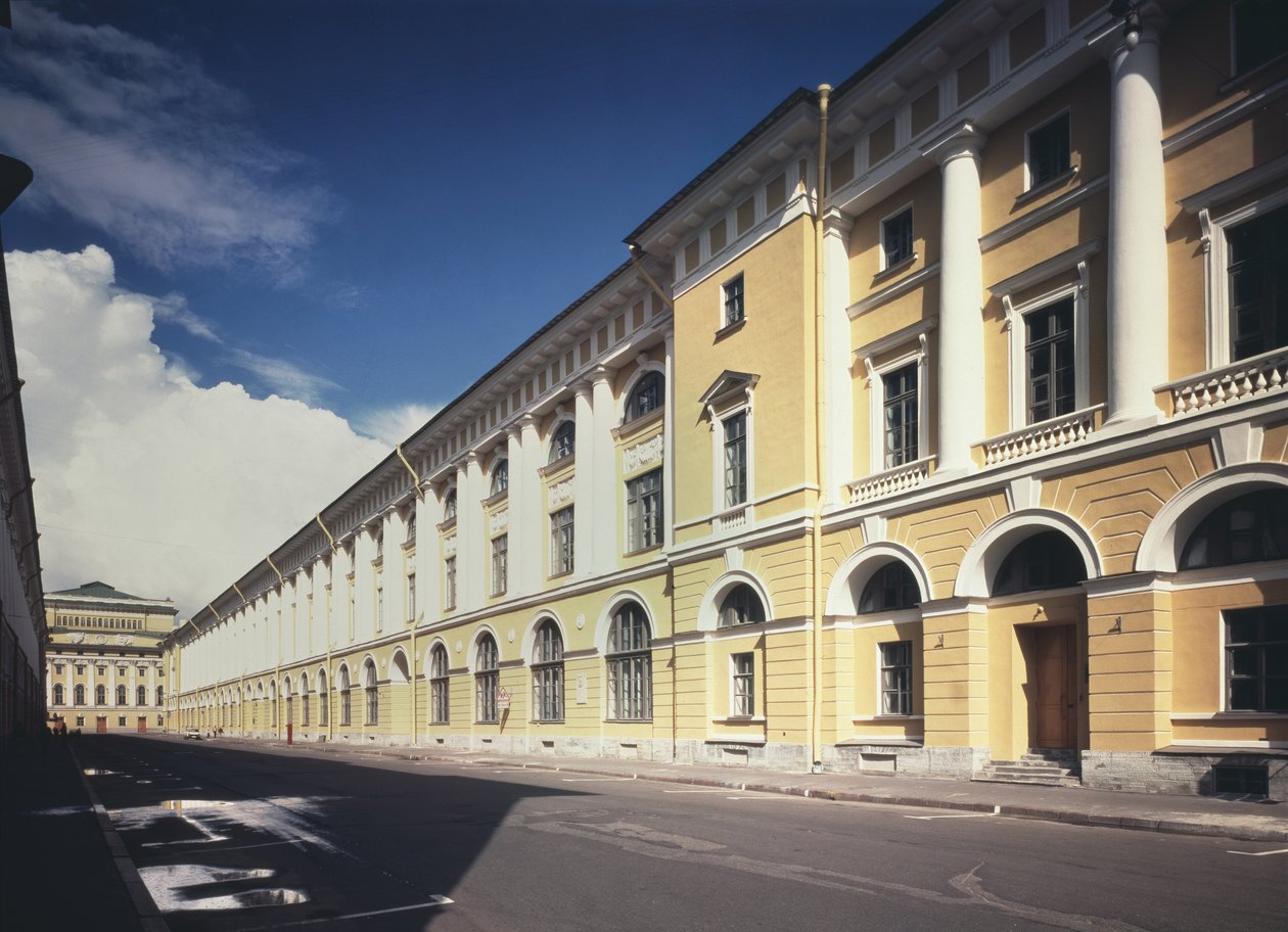 Arkitekt Rossi Street i Sankt Petersborg, 1828-1832 af Carlo Rossi