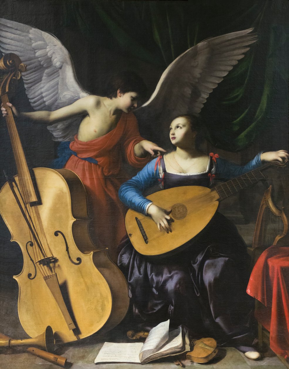 Sankt Cecilia og englen af Carlo Saraceni