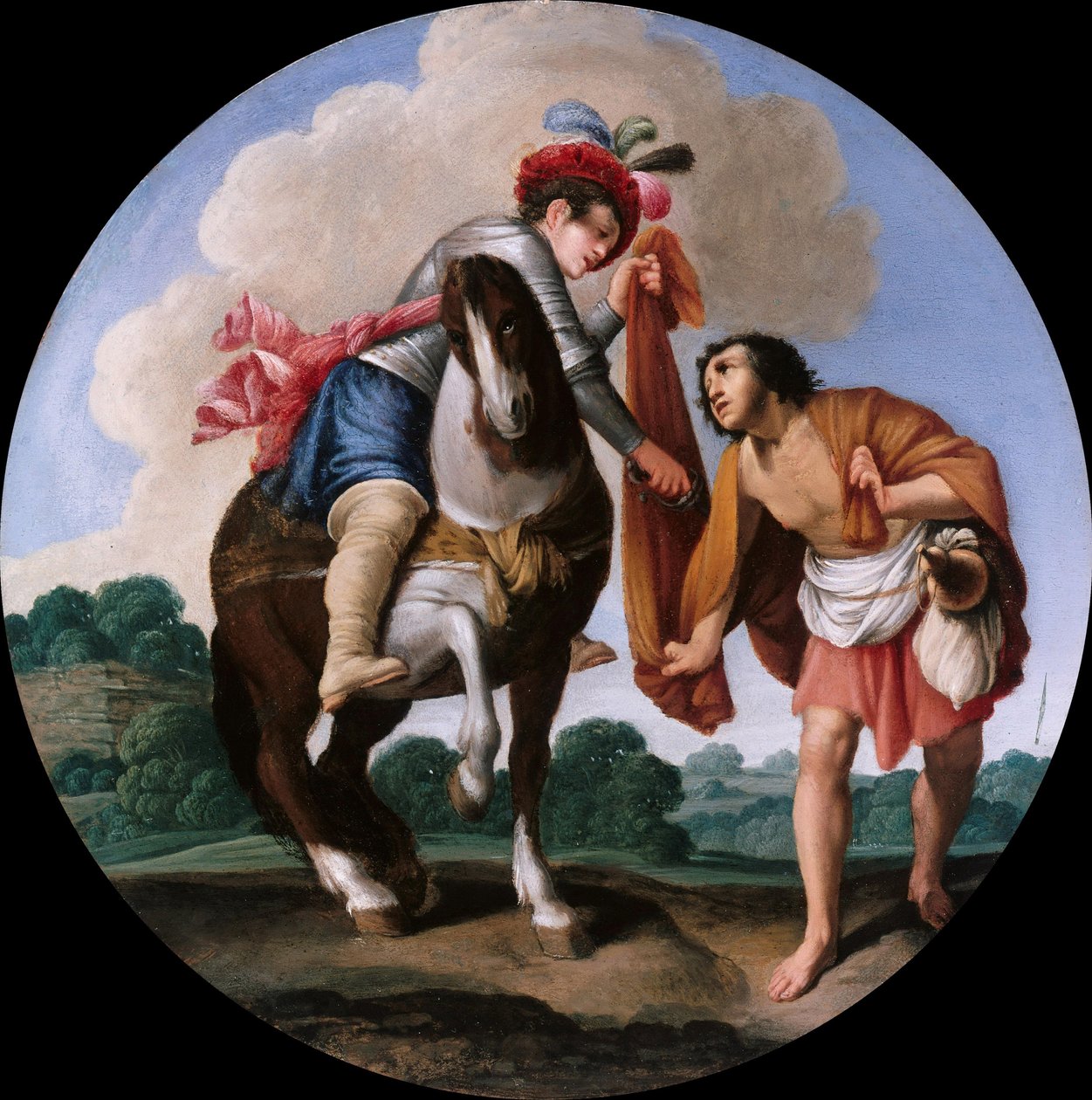 Sankt Martin og en tigger, ca. 1608-1610 af Carlo Saraceni