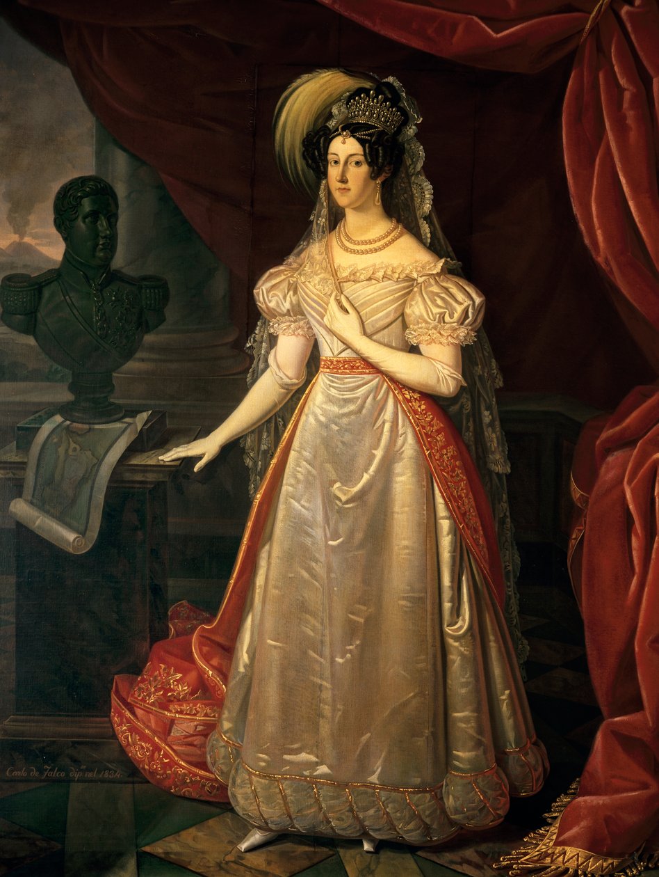 Portræt af Maria Cristina af Savoyen (Cagliari af Carlo de Falco