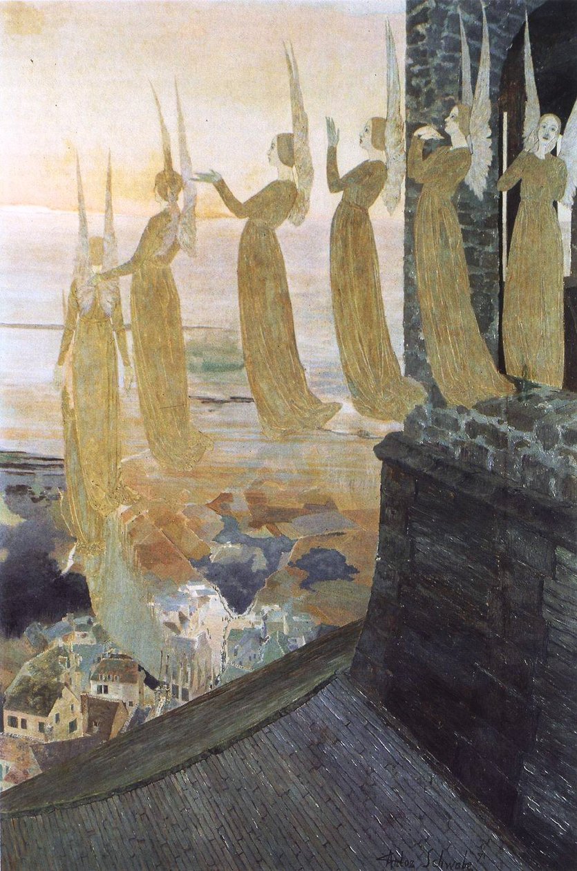 Aftenklokker af Carlos Schwabe