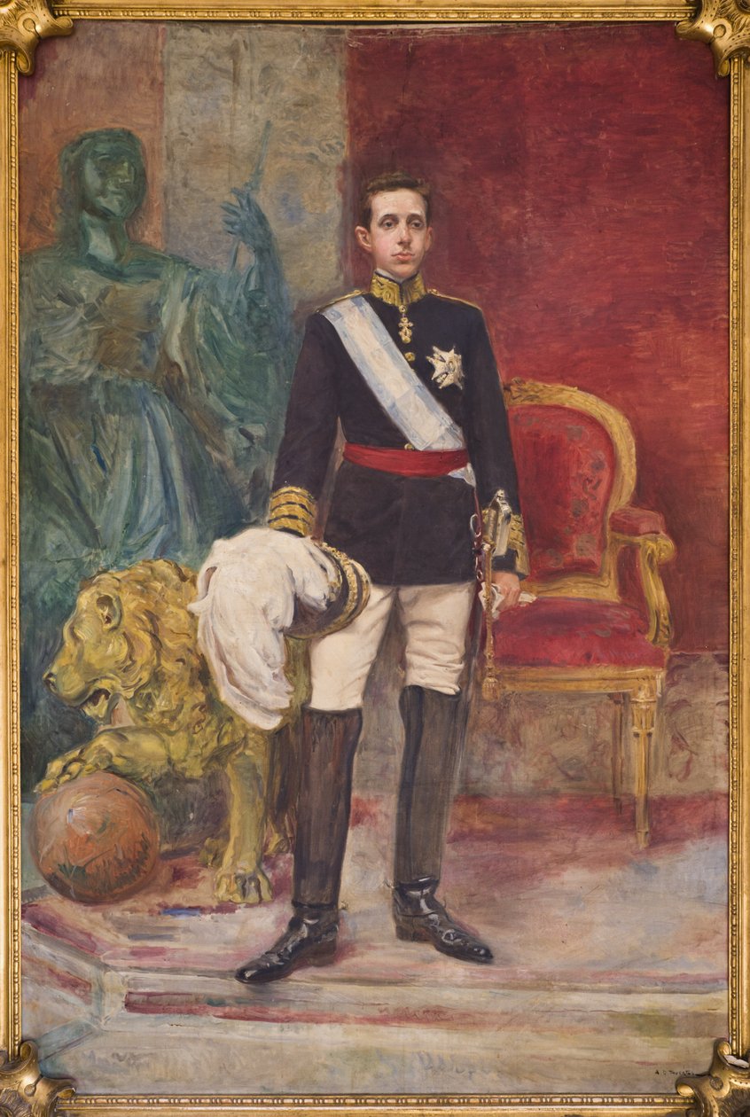 Hans Majestæt Kong Alfonso XIII af Carlos Angel Diaz Huertas