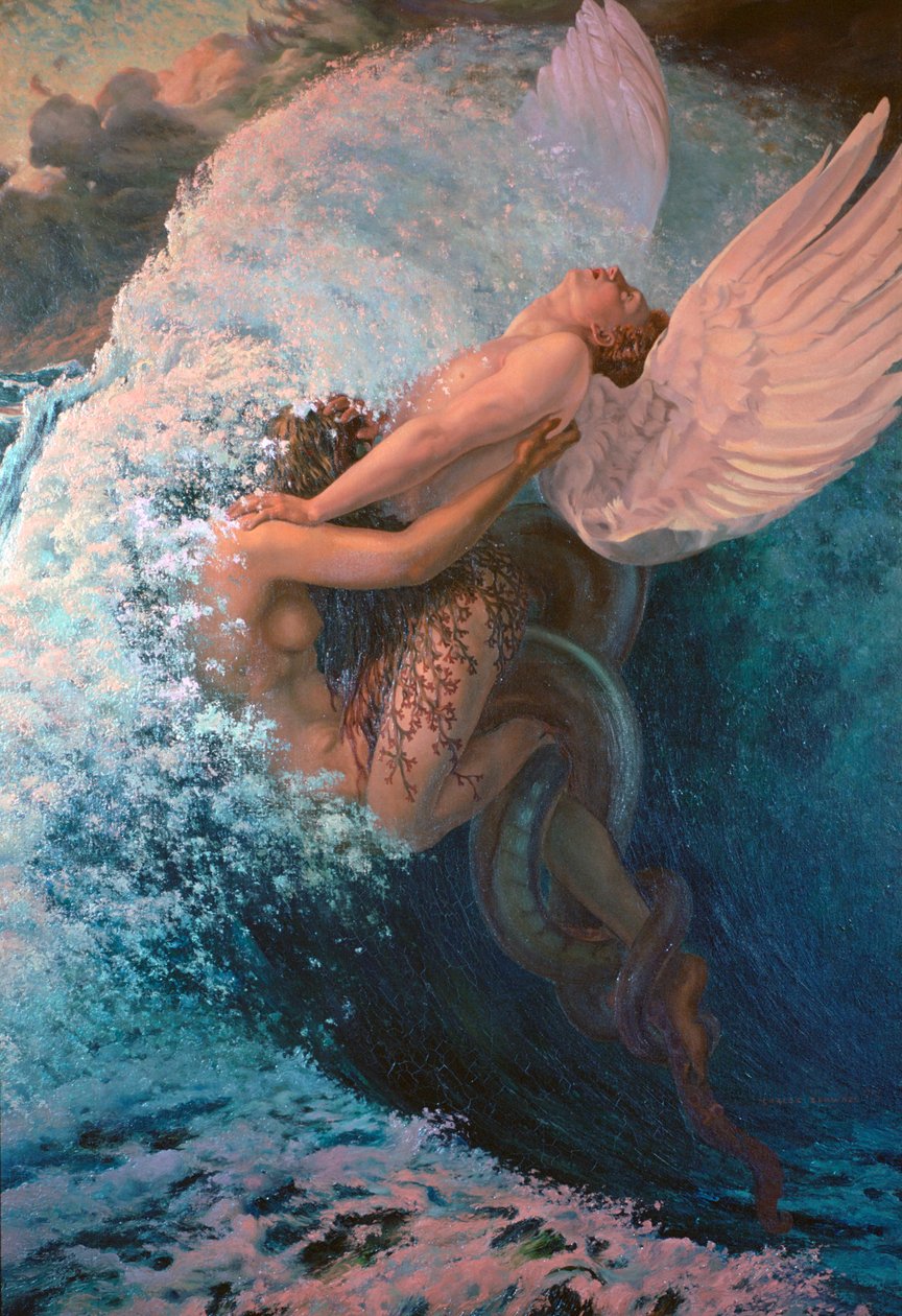 Milt og ideal, 1907 af Carlos Schwabe