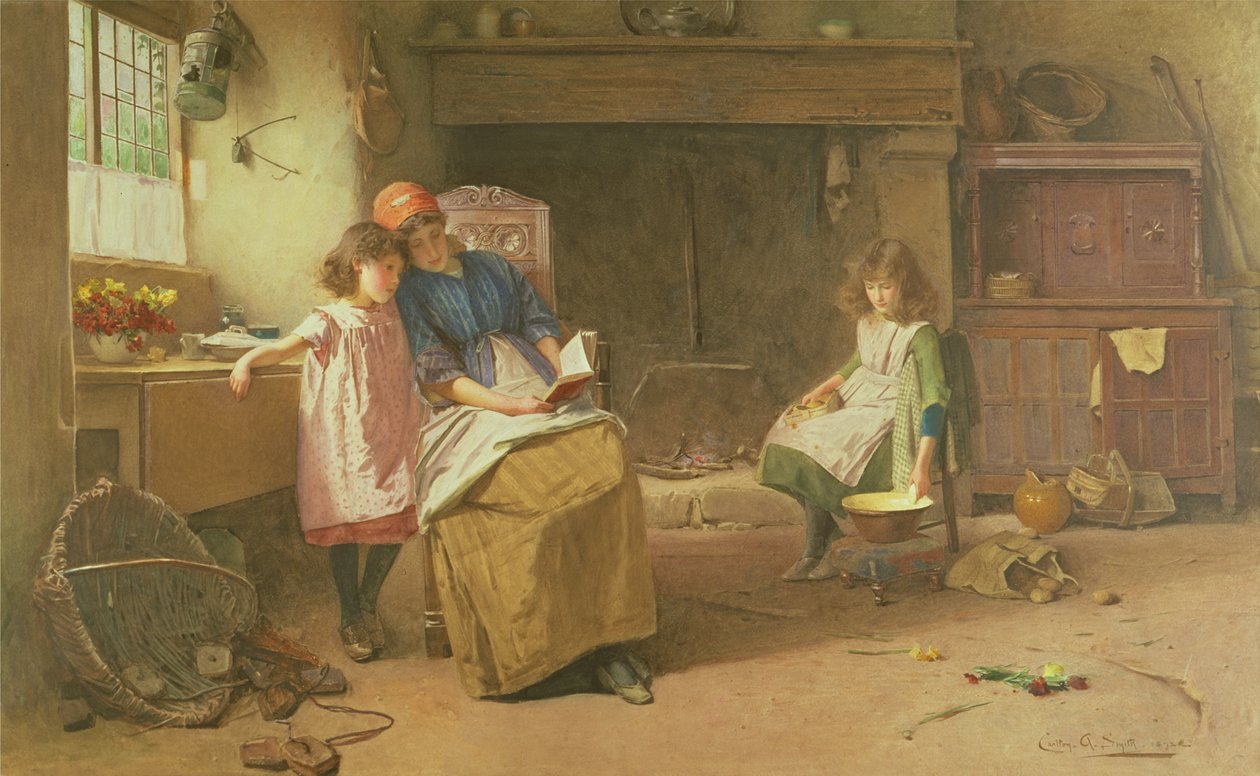 Eventyr (akvarel på papir) af Carlton Alfred Smith
