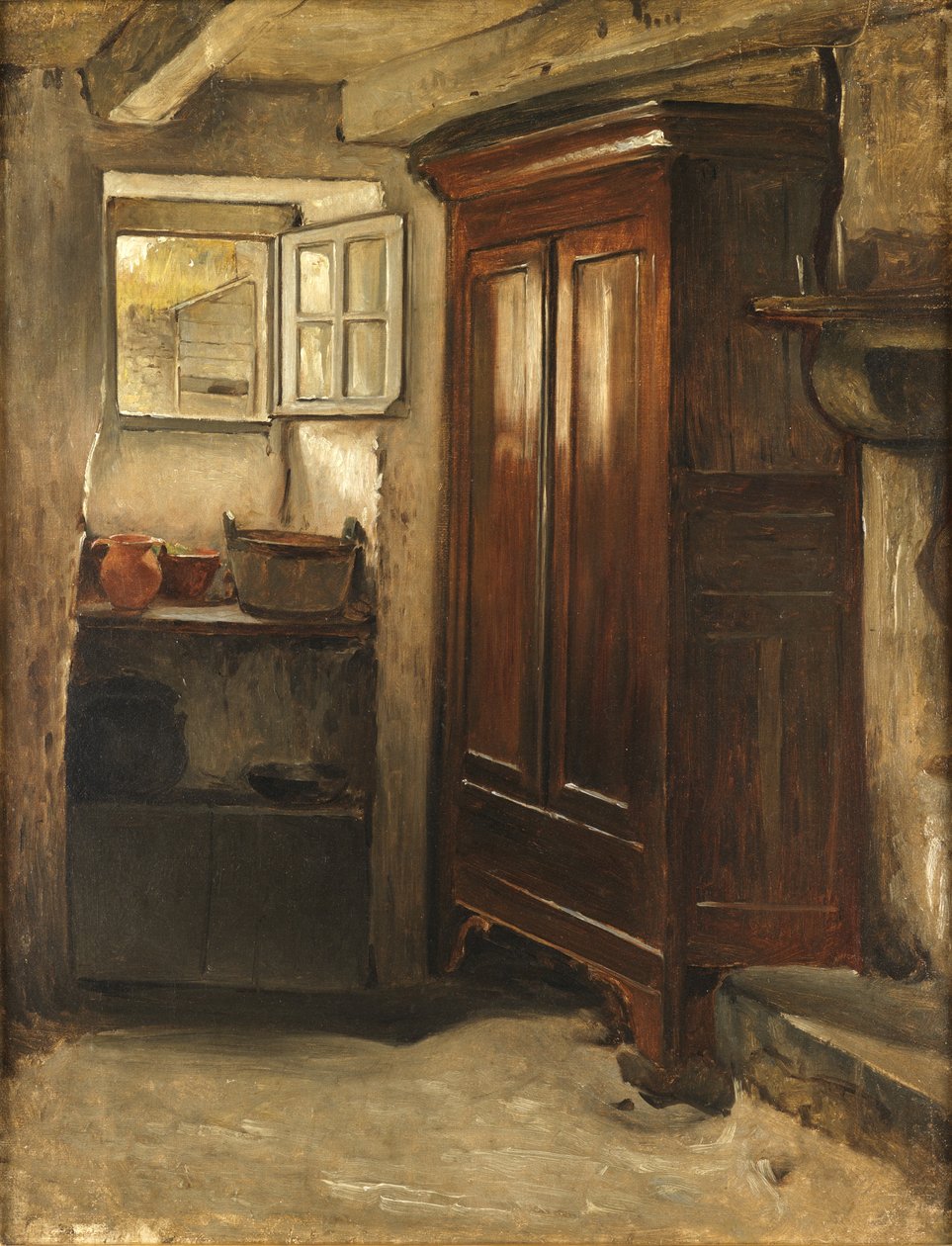 Studie (olie på lærred) af Carlton Alfred Smith