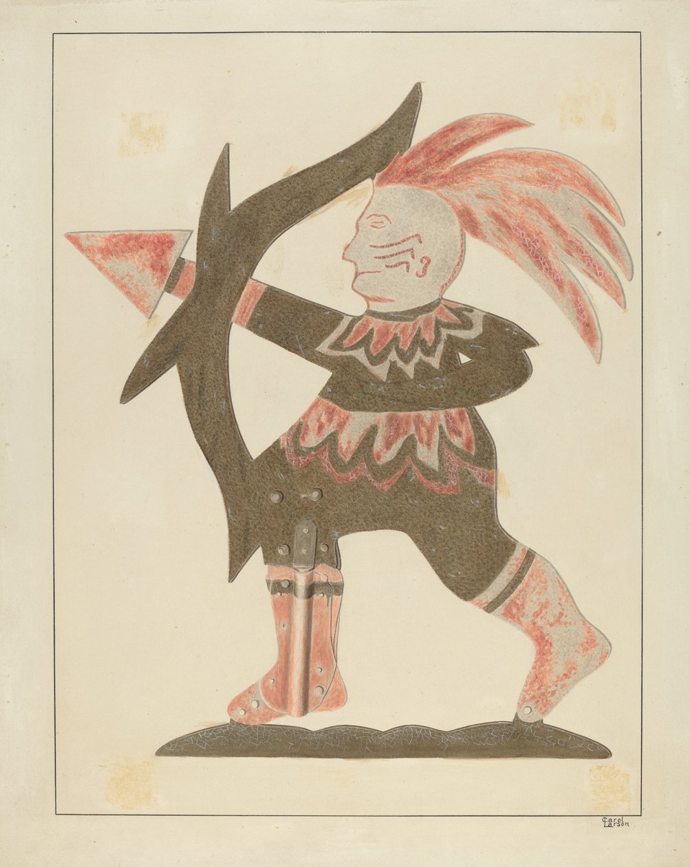Indisk vejrhane, ca. 1936. af Carol Larson