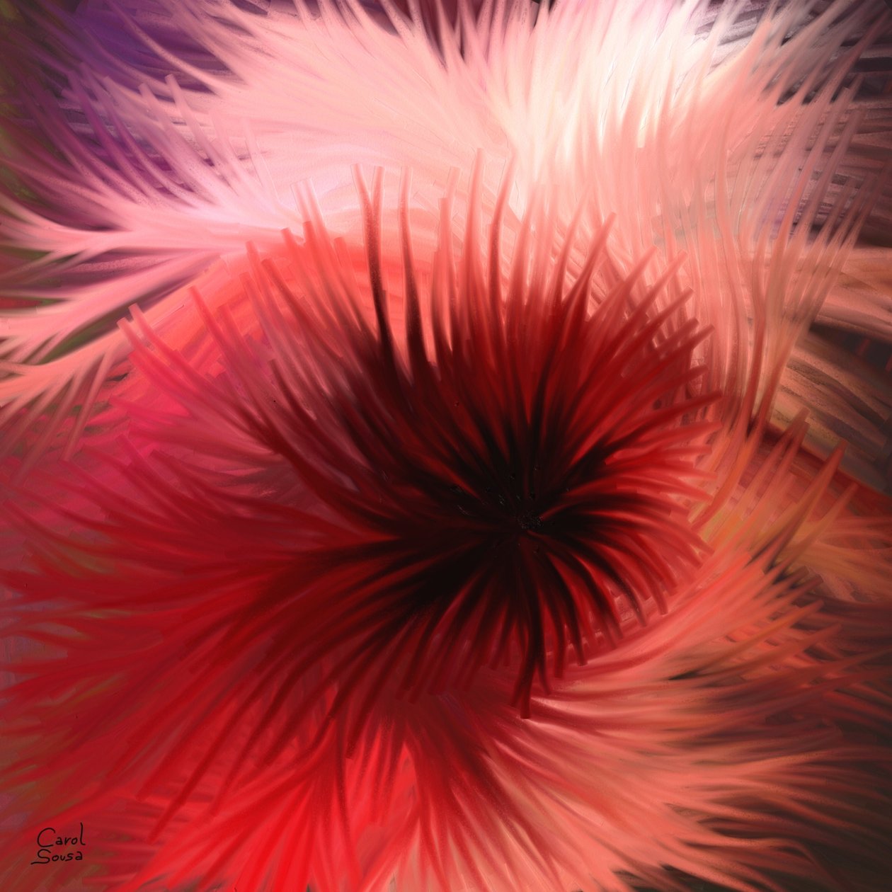 Spiral af lys og farve af Carol Sousa Cuello