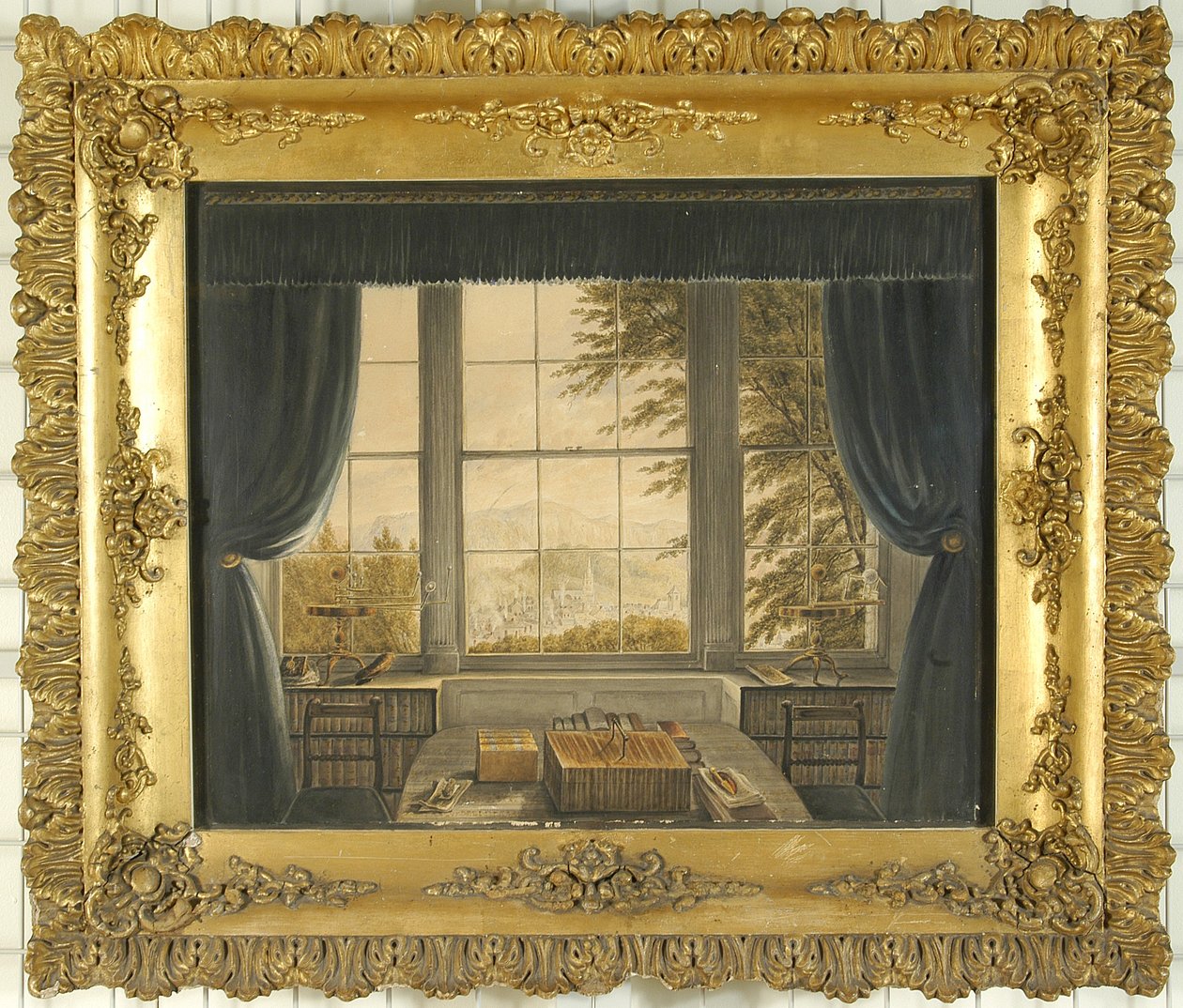 Sydvindue af studiet af Greta Hall, 1841 af Caroline Bowles