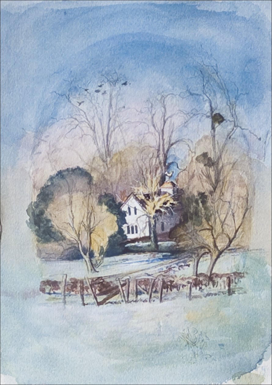 Tidligt forår, 2008 (wc & gouache på papir) af Caroline Hervey Bathurst