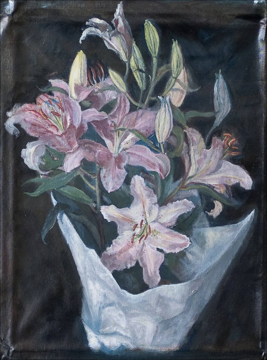 Lillies fra markedet, 2008 af Caroline Hervey Bathurst