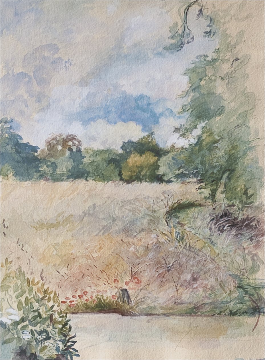 Sommer, 2007 (pastel & wc på papir) af Caroline Hervey Bathurst