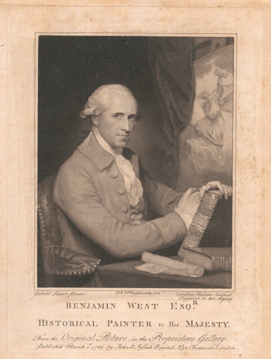 Benjamin West, Esqr., historisk maler til Hans Majestæt af Caroline Watson