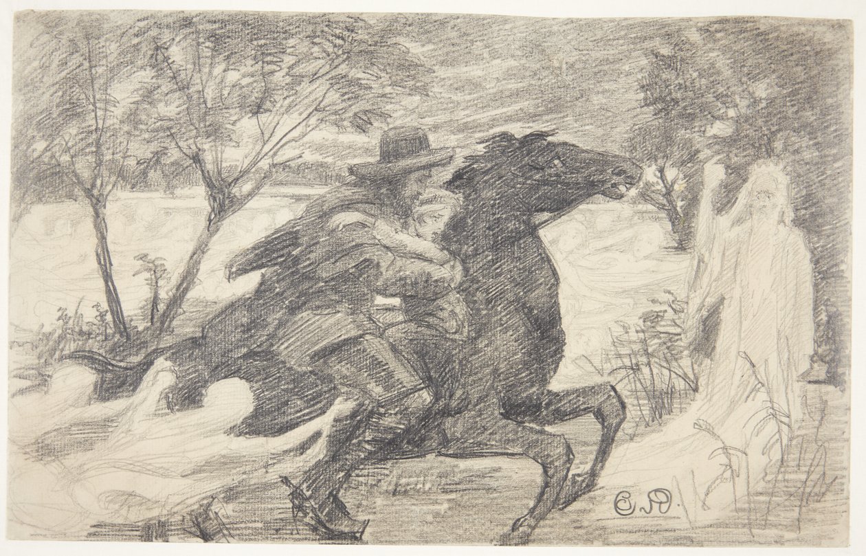 Motiv fra Goethes "Erlkönig" af Caroline van Deurs