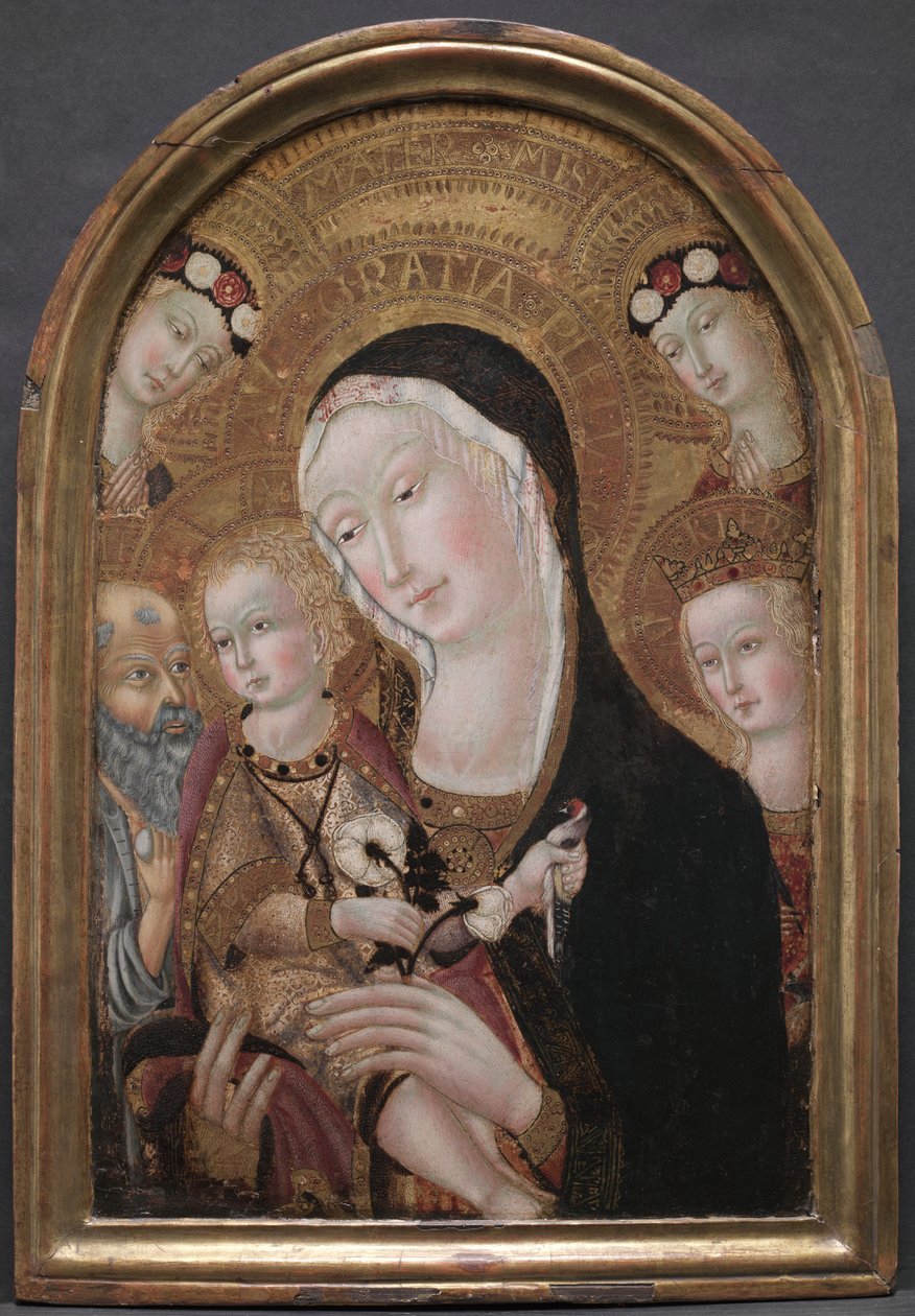 Jomfru og barn med Sankt Hieronymus og Sankt Katarina af Alexandria af Carolino da Viterbo