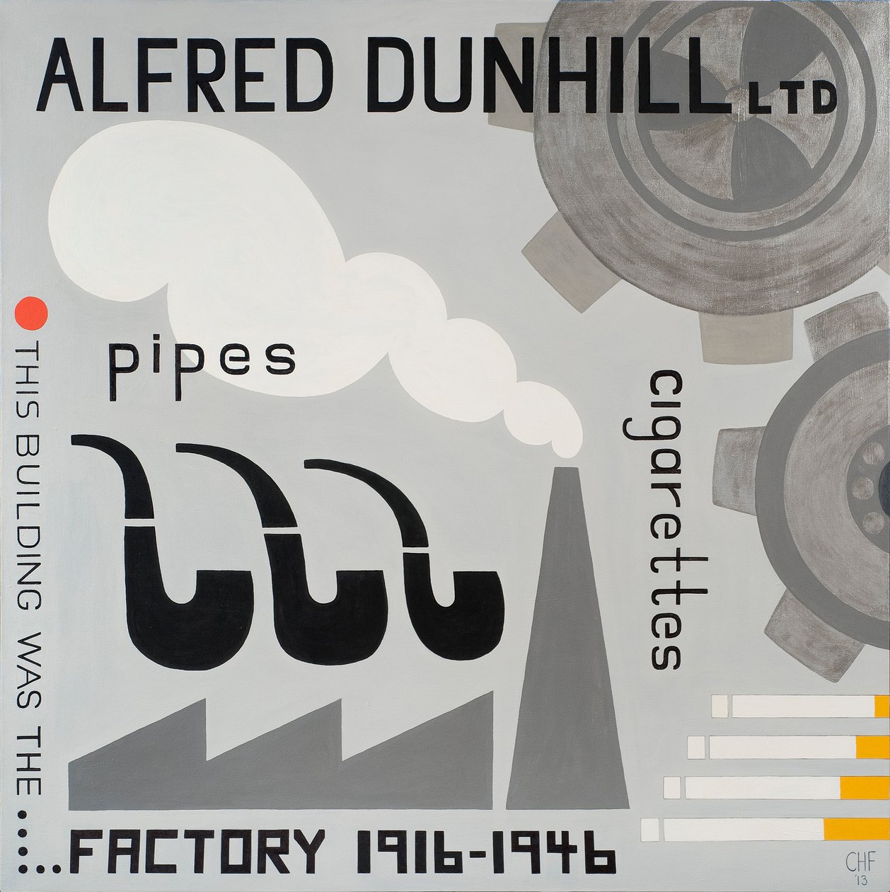 Dunhill Factory, 2013 af Carolyn Hubbard Ford