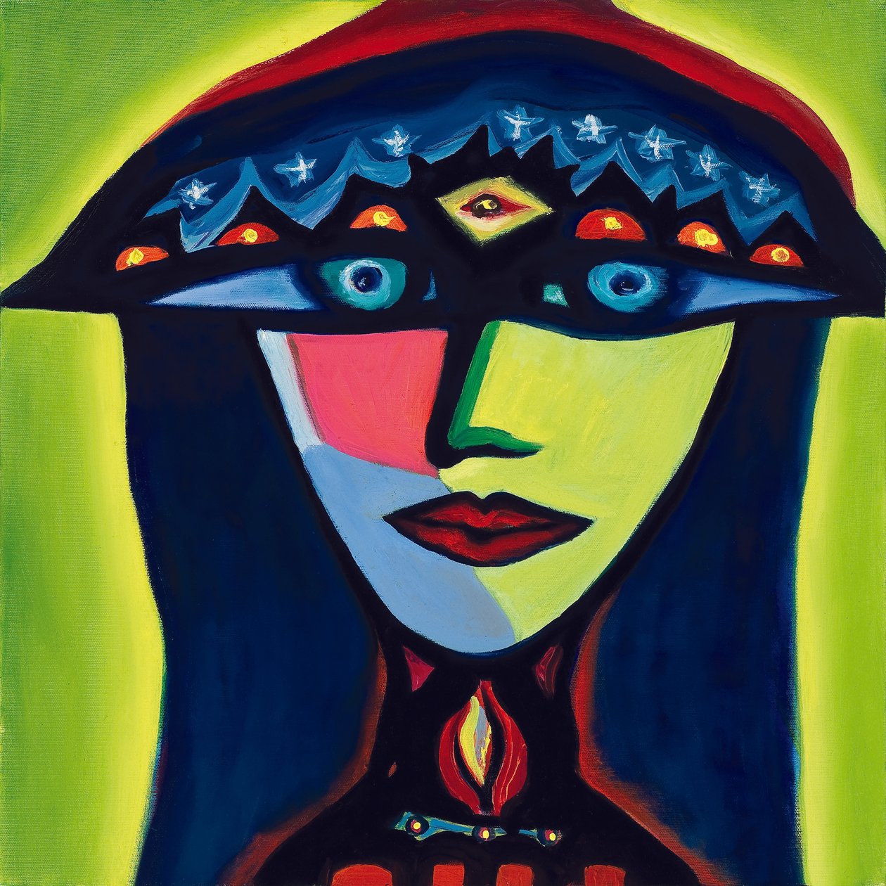 Isabella, Den polske sigøjner, 2007 (olie på lærred) af Carolyn Mary Kleefeld