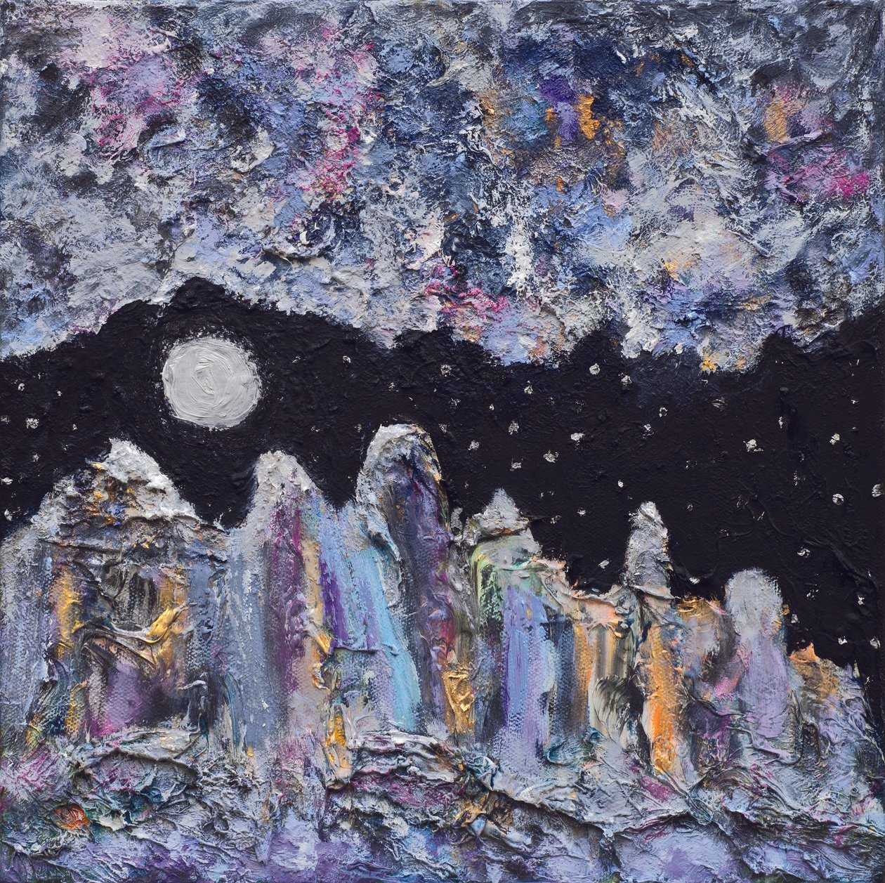 Ithaca Refound, 2011 (olie på lærred) af Carolyn Mary Kleefeld