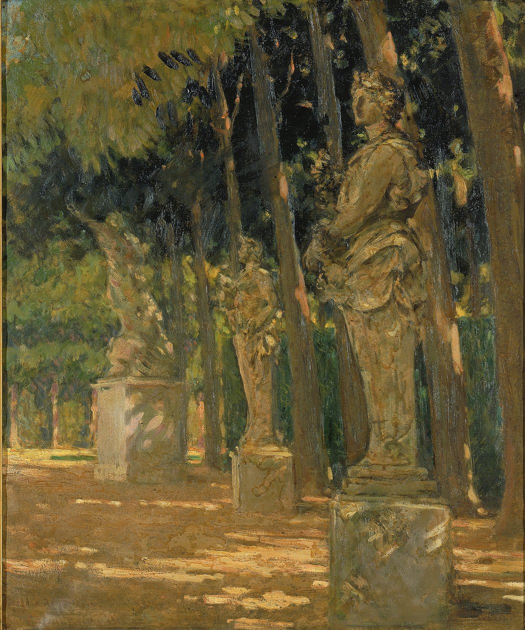 Carrefour for enden af Tapis Vert, Versailles af Carroll Beckwith