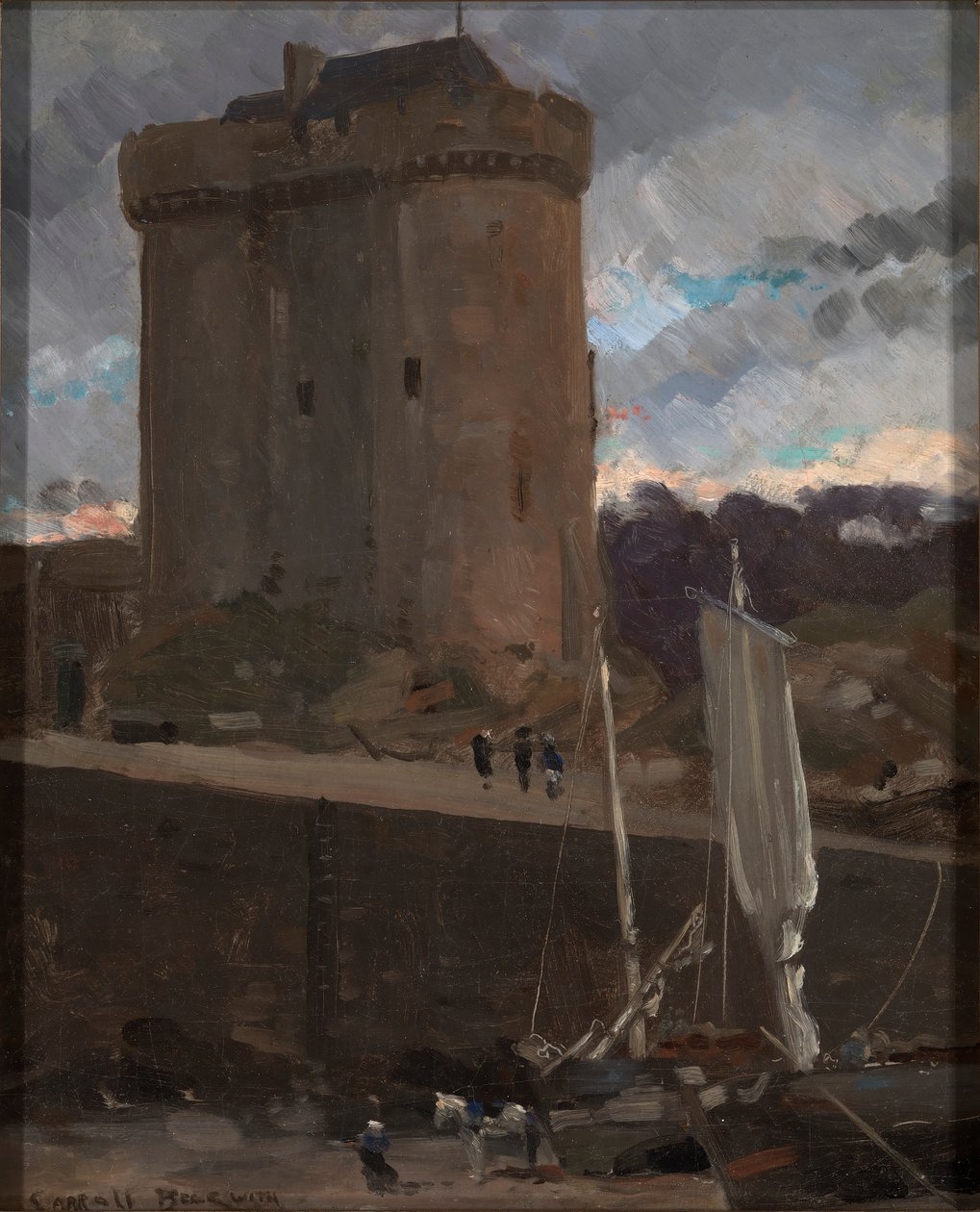 La Tour de Solidor ved St. Severin, Normandiet af Carroll Beckwith