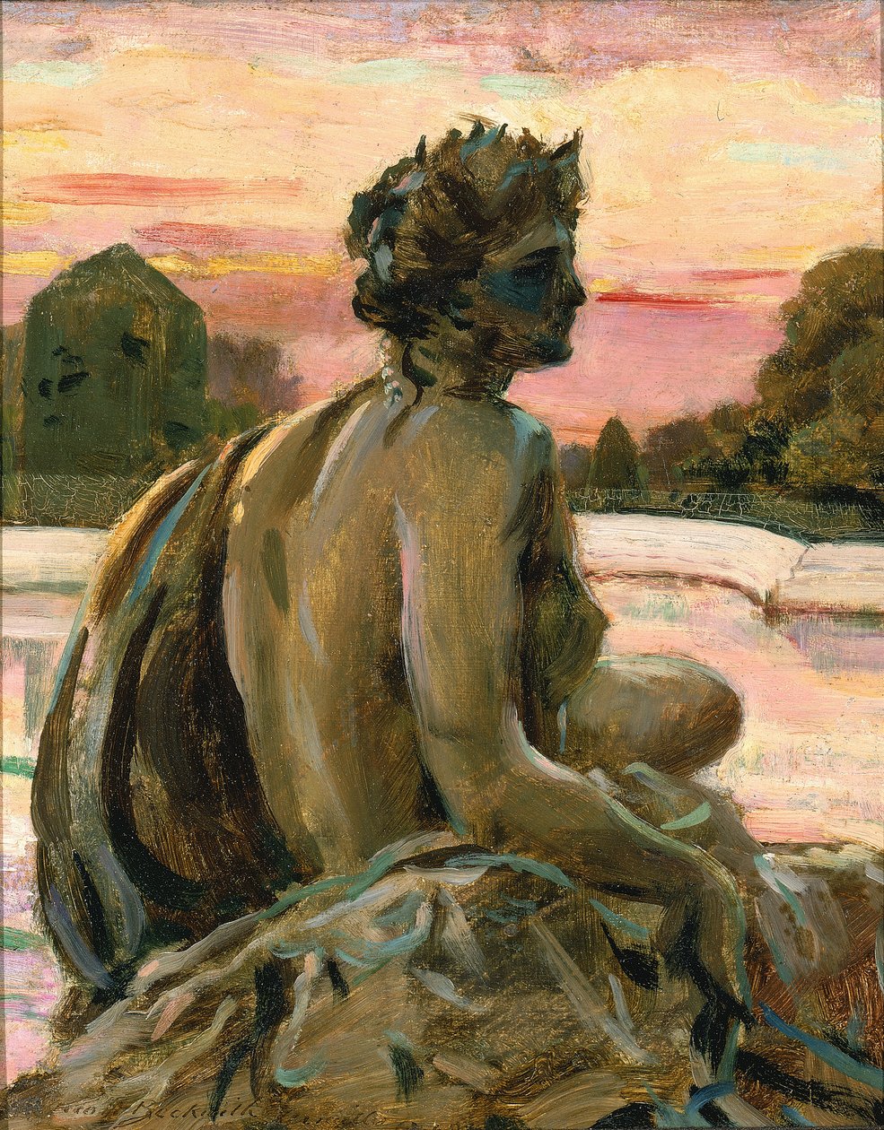 En af figurerne på Parterre d