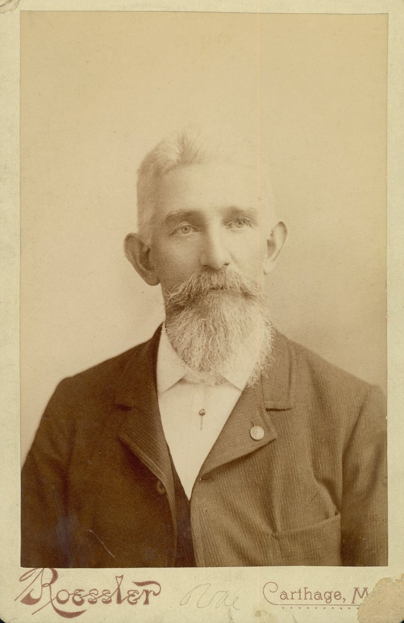 Busteportræt af William Leander Burlingame af Carthage Roessler