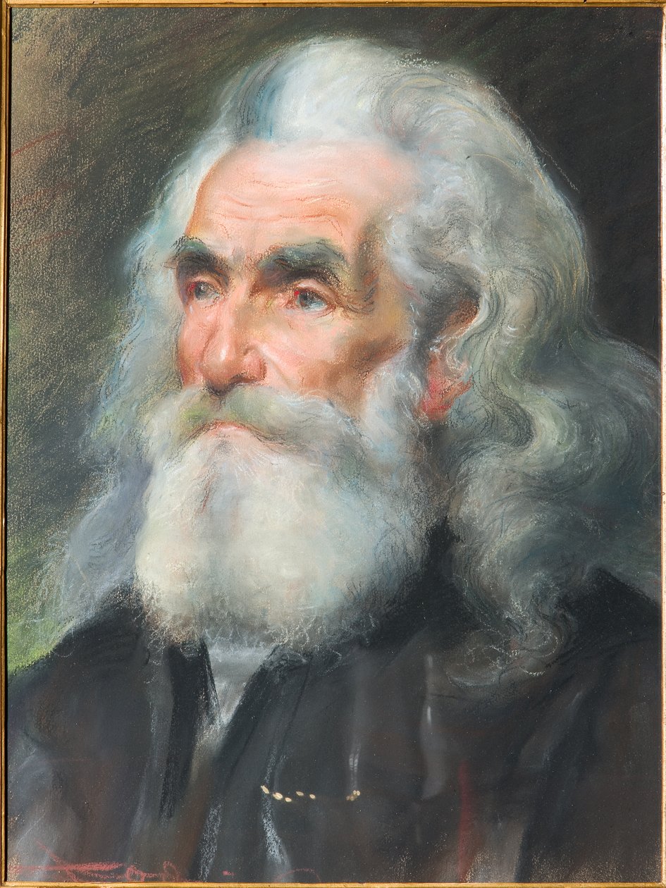Portræt af en gammel mand (pastel) af Casimiro Jodi