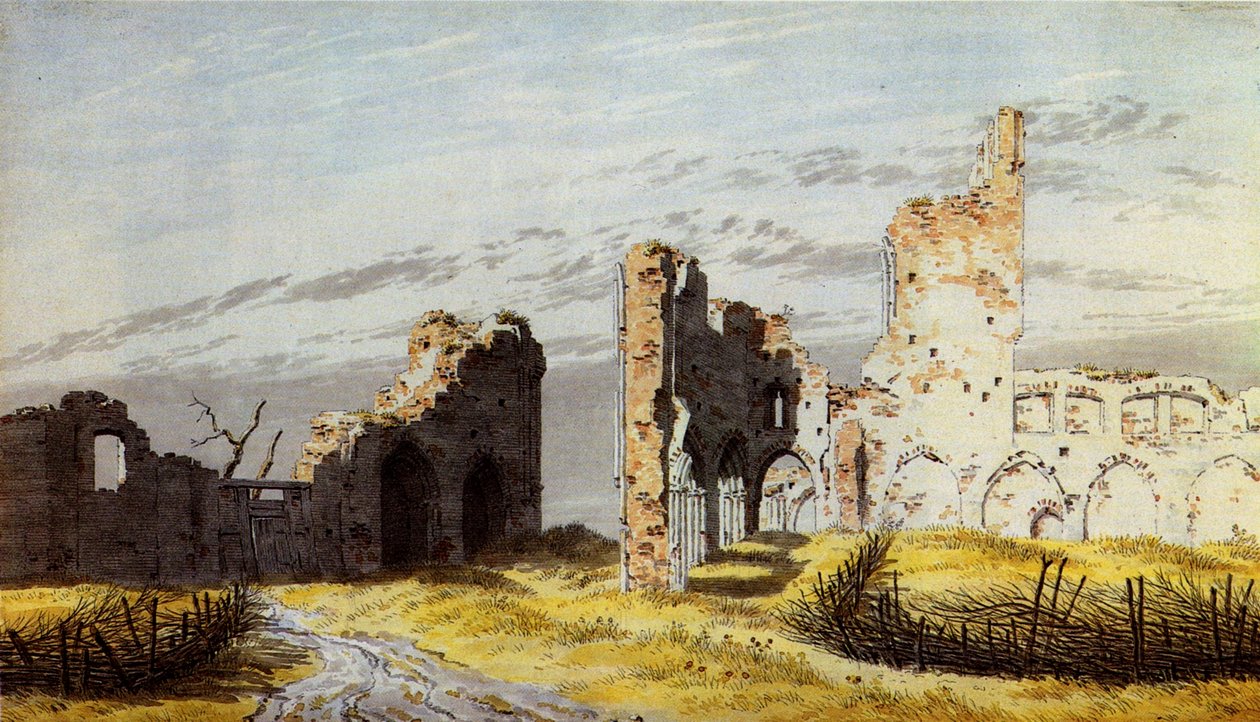 Ruinerne af Eldena -klosteret af Caspar David Friedrich