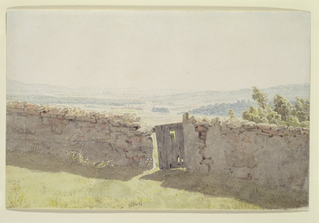 Port i havemuren af Caspar David Friedrich