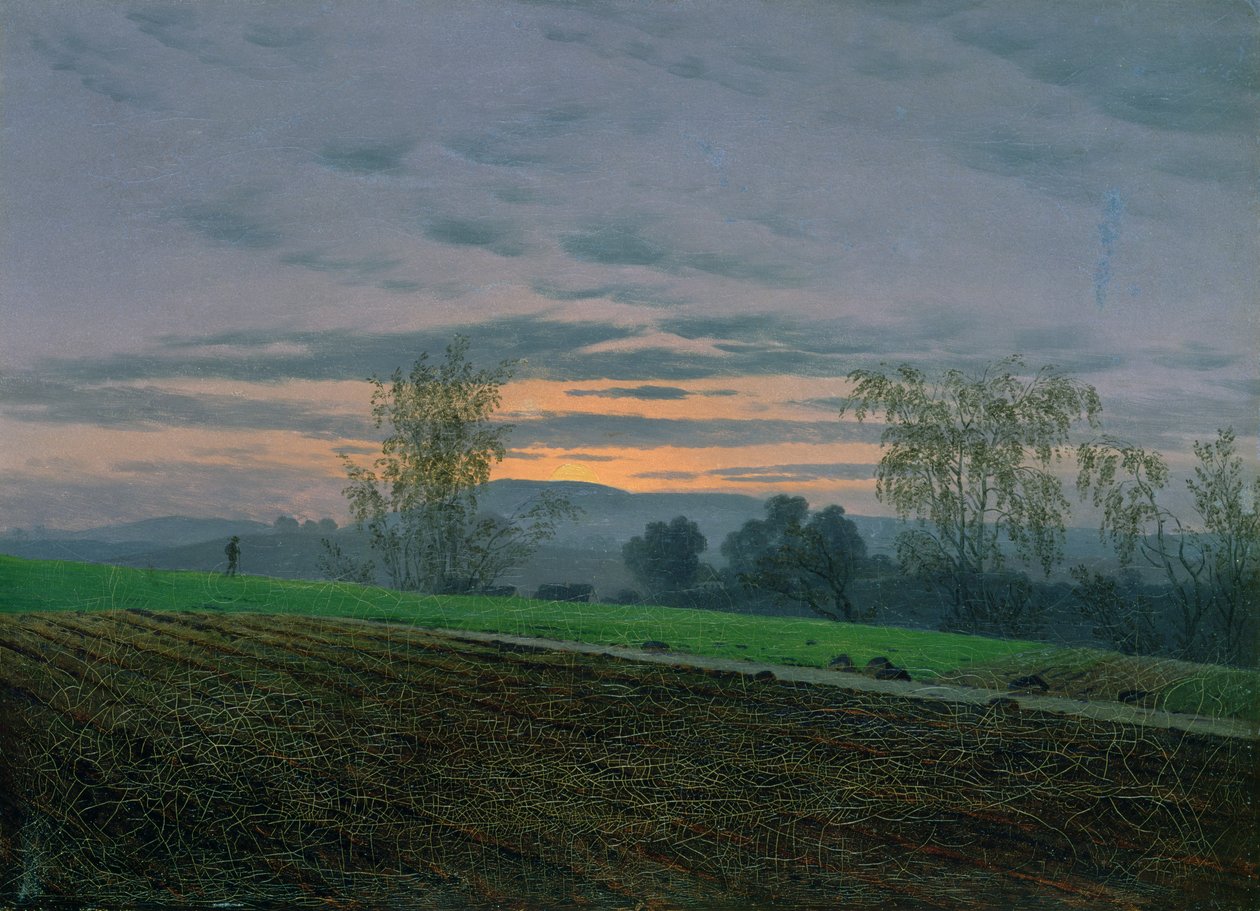 Pløjet mark, c.1830 af Caspar David Friedrich