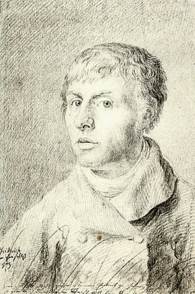 Selvportræt af Caspar David Friedrich