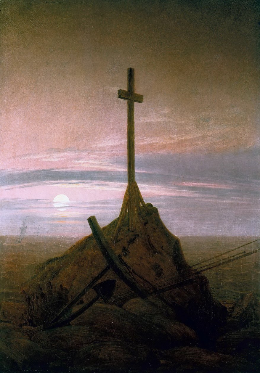 Korset ved siden af Østersøen af Caspar David Friedrich