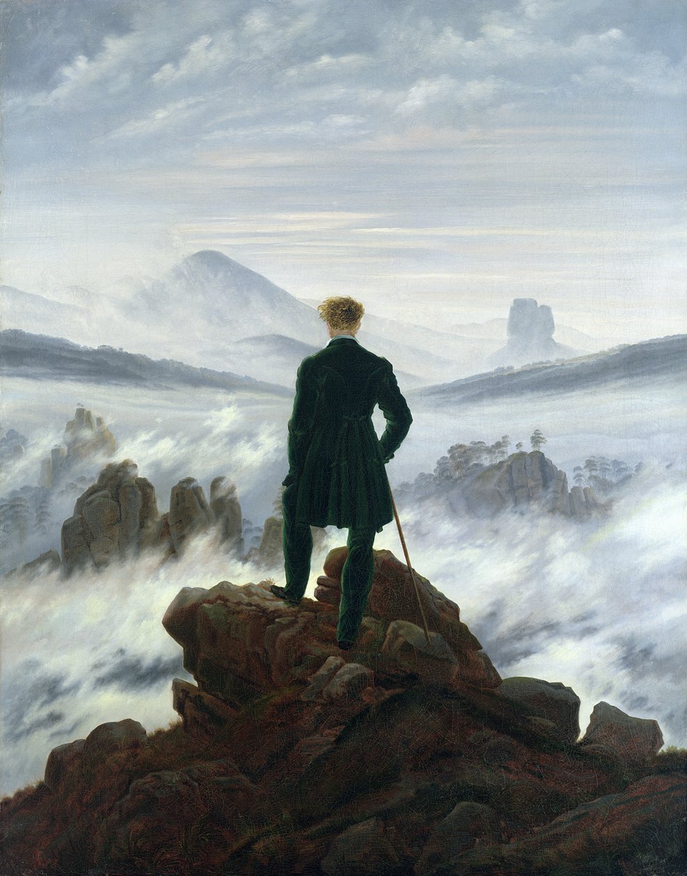 Vandreren over Tågehavet | Caspar David Friedrich