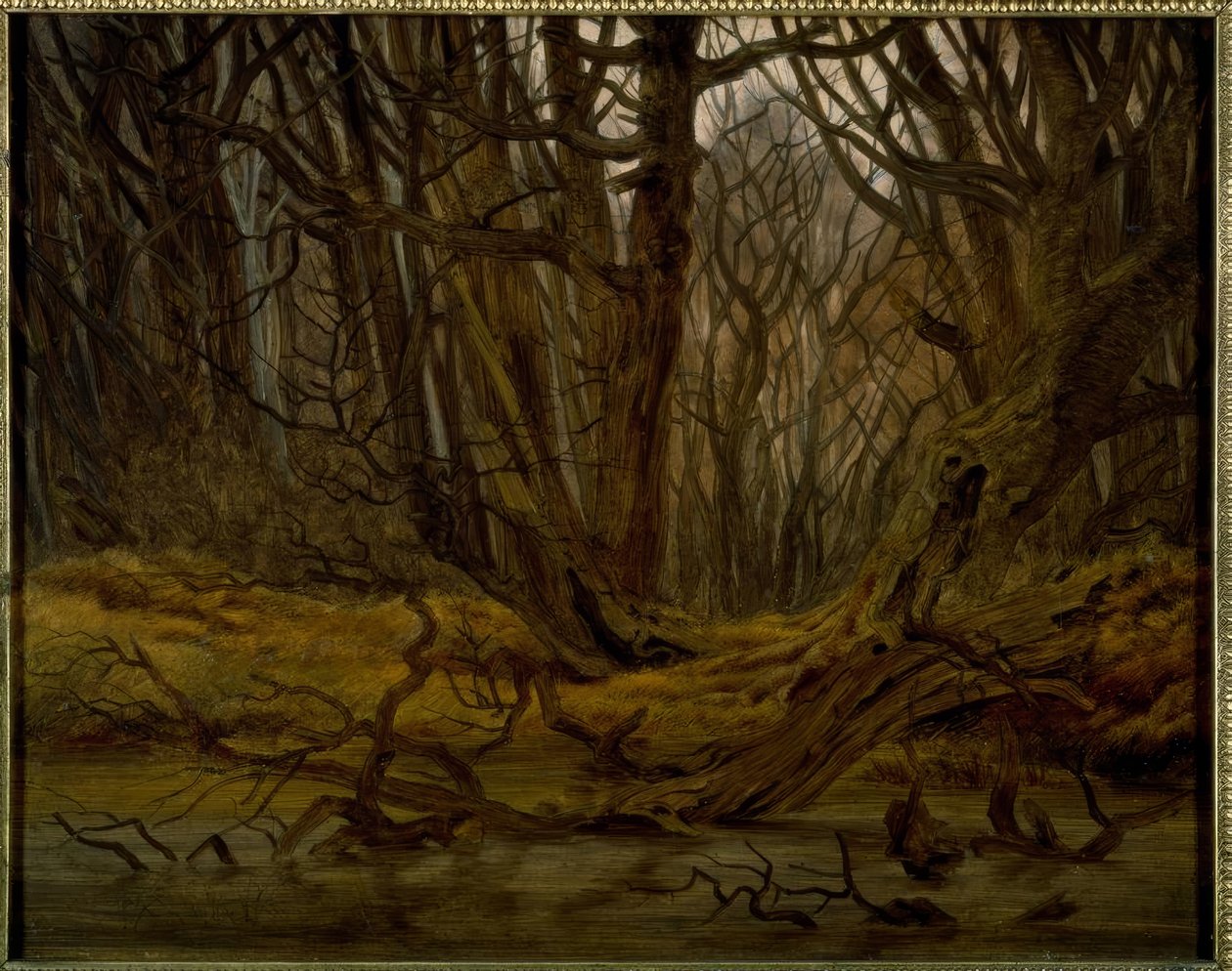 Skov sidst på efteråret af Caspar David Friedrich