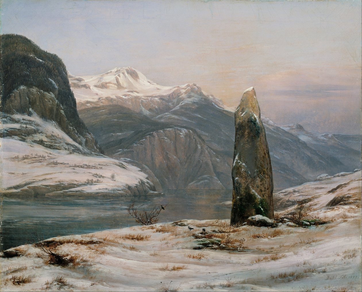 Vinter ved Sognefjorden af Caspar David Friedrich