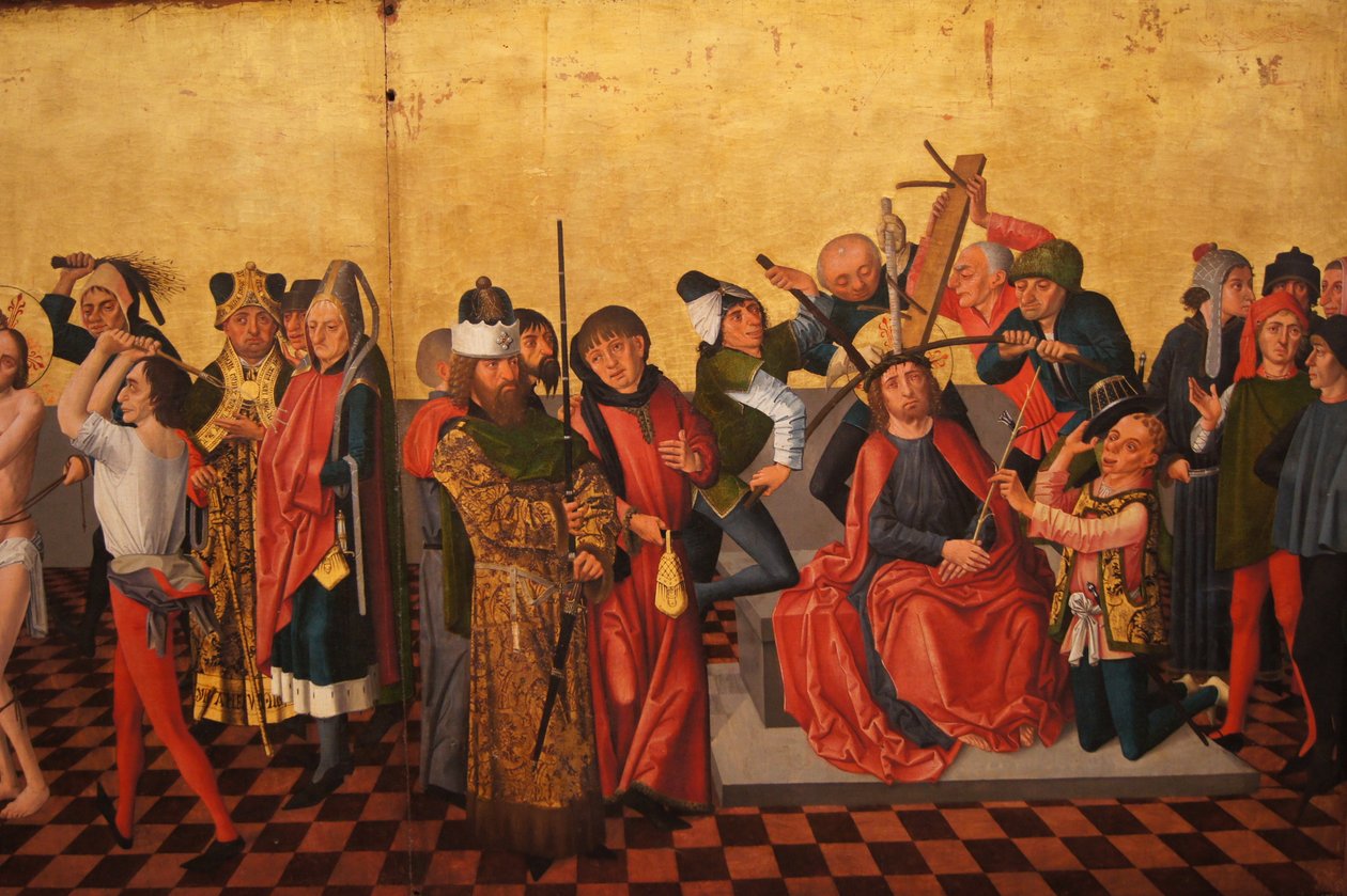 Colmar altertavle (flagellering, kroning med torner) af Caspar Isenmann