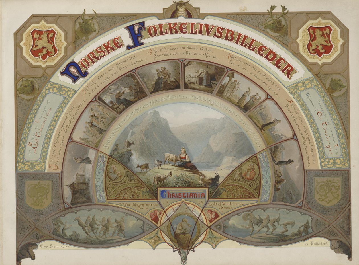 Norske Folkelivsbilleder af Caspar Scheuren