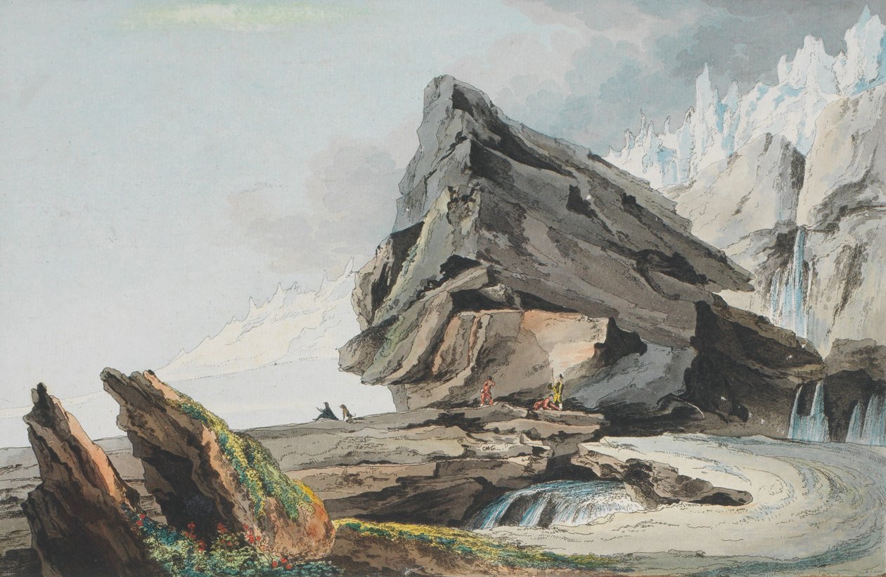 Caspar Wolf, Glaciers de la Montagne de Gelten af Caspar Wolf