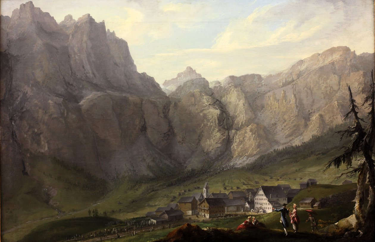 Leukerbad af Caspar Wolf