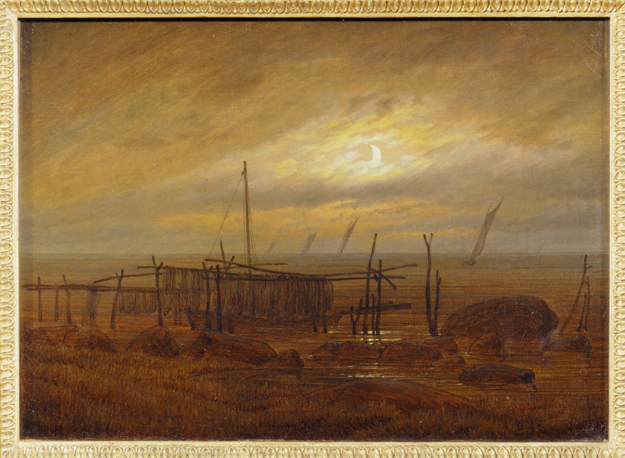 Am Meeresstrand - Au bord de la mer ... af Caspar David Friedrich