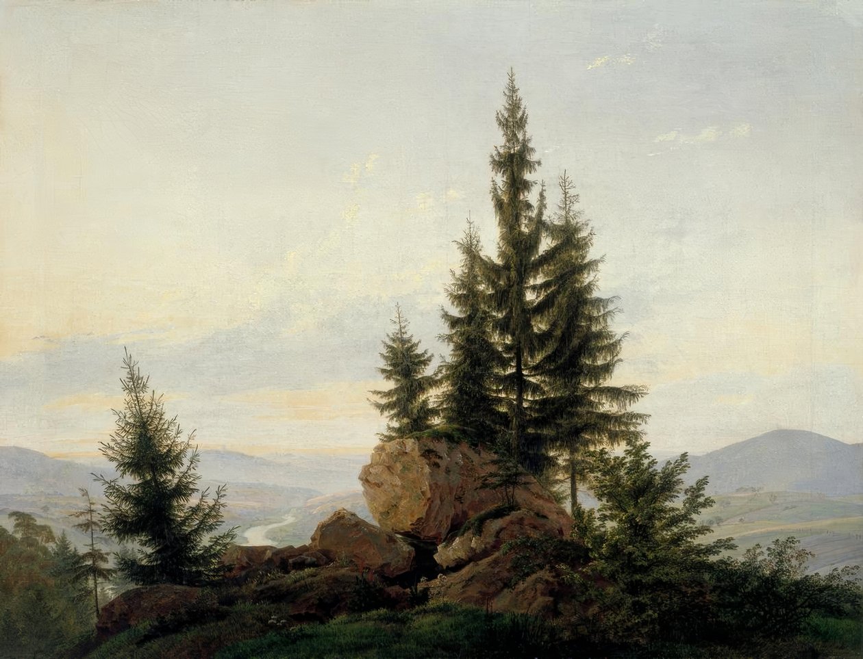 Udsigt over Elbendalen af Caspar David Friedrich