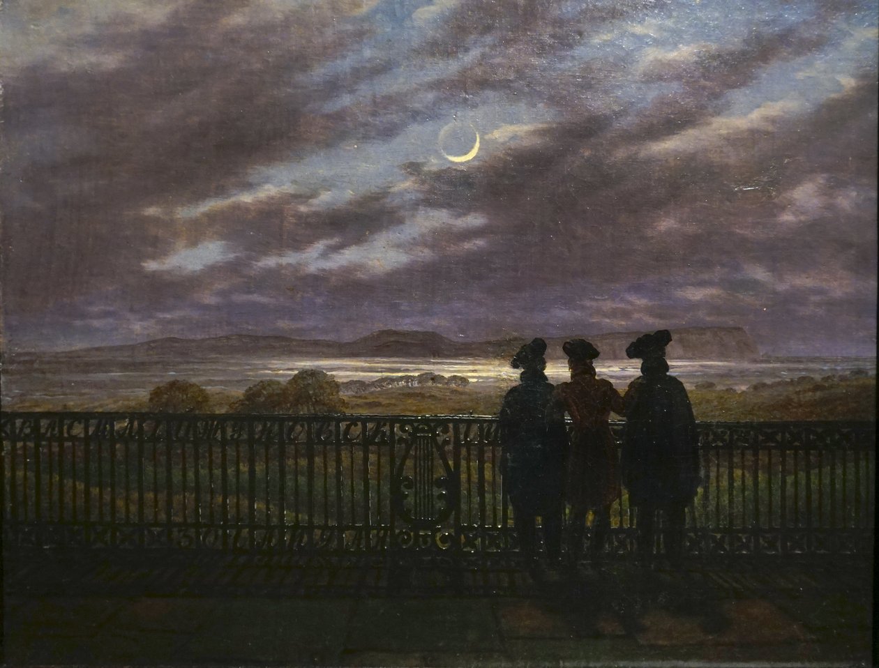 C.D.Friedrich Brødrene A. og S. Turgenev og V. Zhukovsky 1827 af Caspar David Friedrich