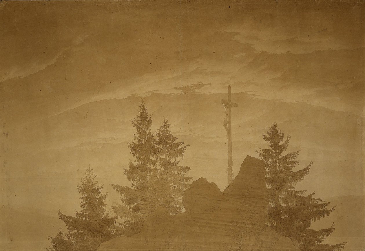 Kors i bjergene af Caspar David Friedrich