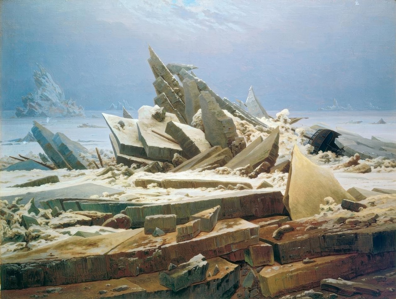 Det arktiske hav af Caspar David Friedrich