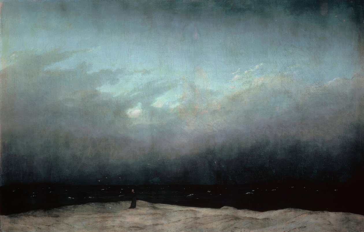 Munken ved havet af Caspar David Friedrich