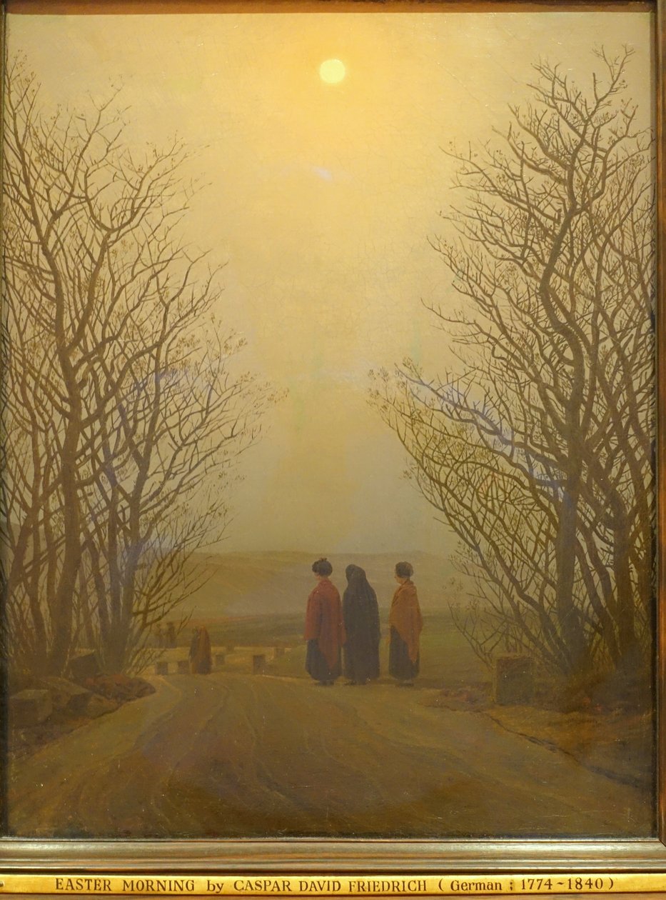 Påskemorgen af Caspar David Friedrich, 1833 e.Kr., olie på lærred - Museo Nacional Centro de Arte Reina Sofía - DSC08706 af Caspar David Friedrich