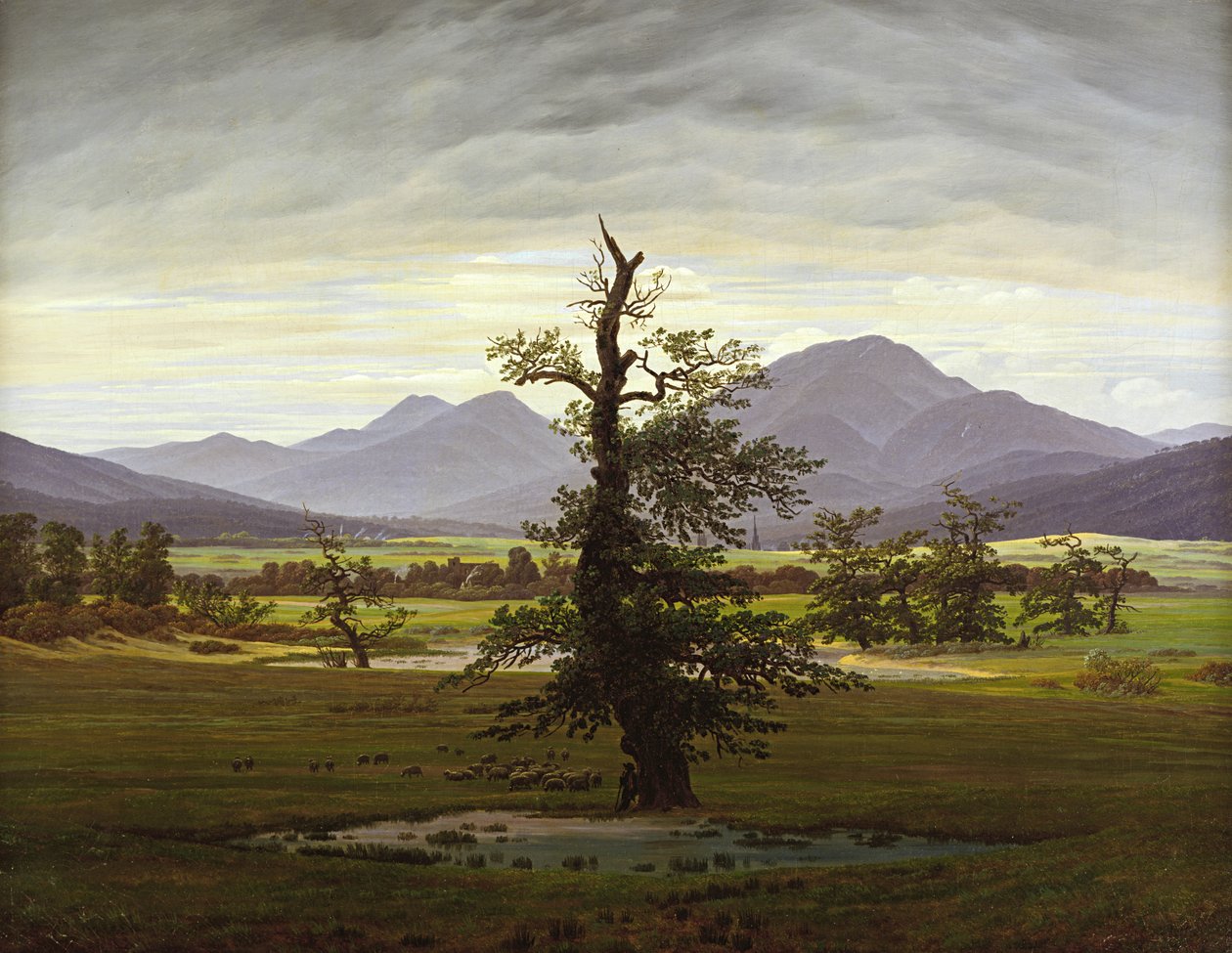 Et ensomt træ af Caspar David Friedrich