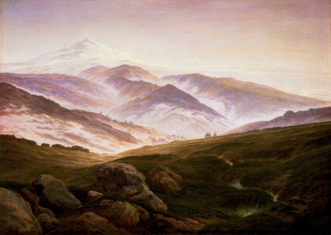 Erindring om Kæmpebjergene af Caspar David Friedrich