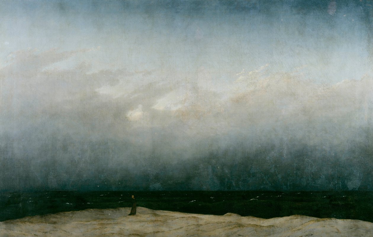 Tysk: Der Mönch am Meer Munken ved havet af Caspar David Friedrich