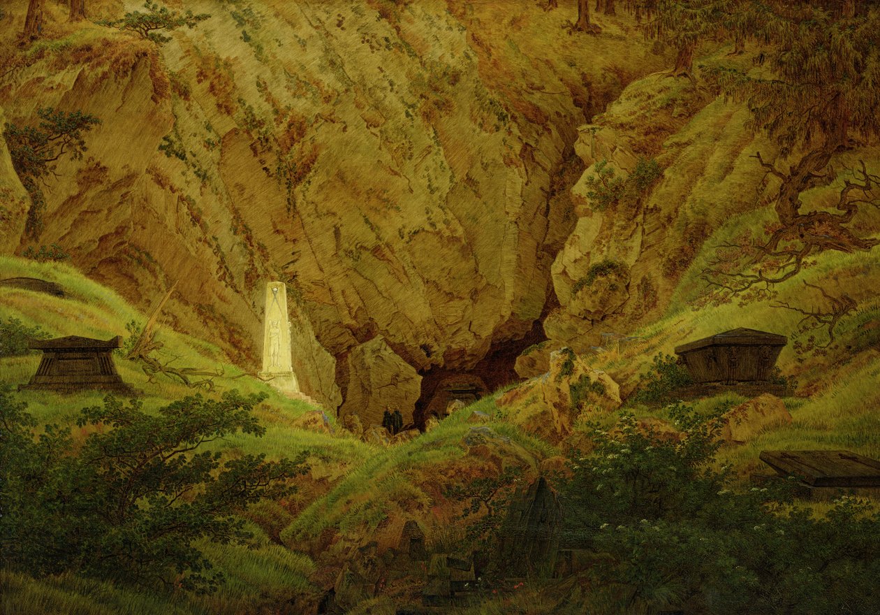 Grave af gamle helte, 1812 af Caspar David Friedrich