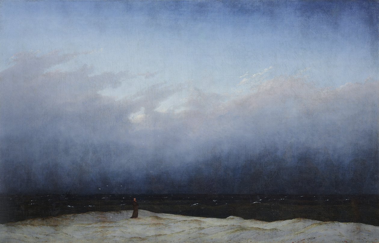 Munk ved havet af Caspar David Friedrich